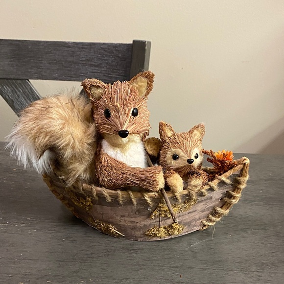 Other - Charming Brown Fox Figurine Set